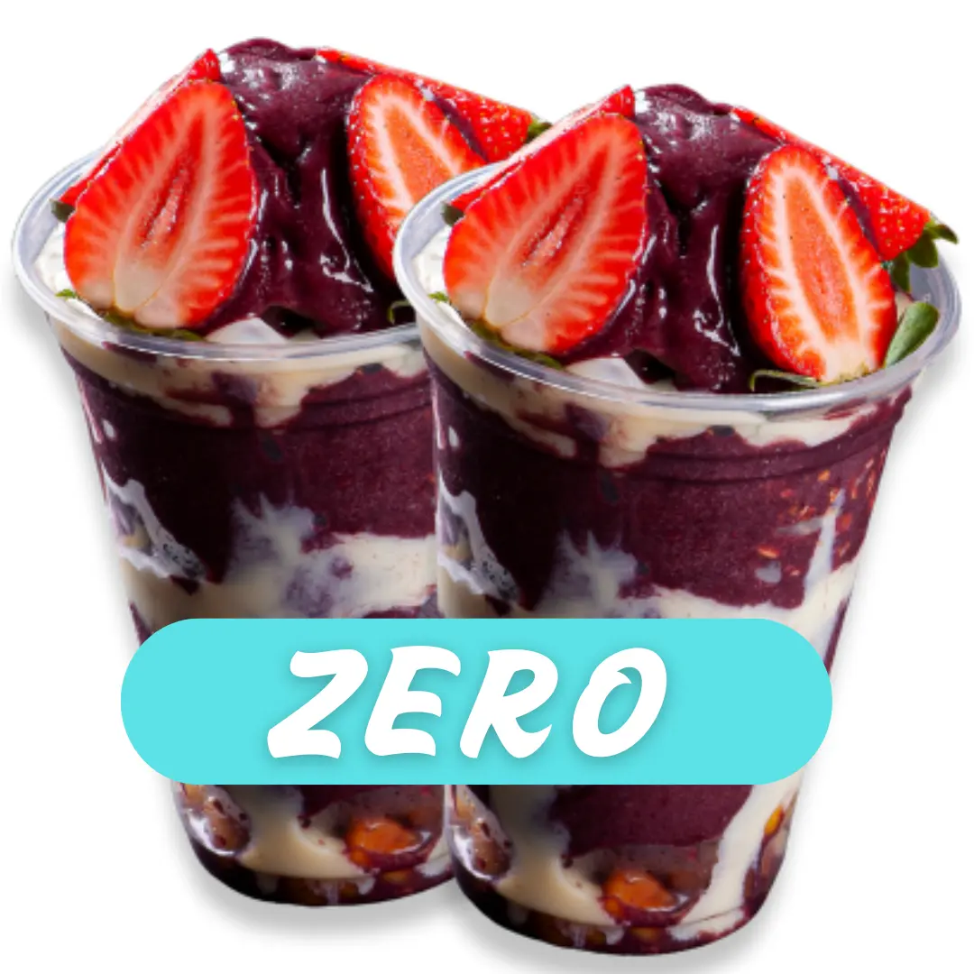 2 Copos Açaí 300ml ZERO